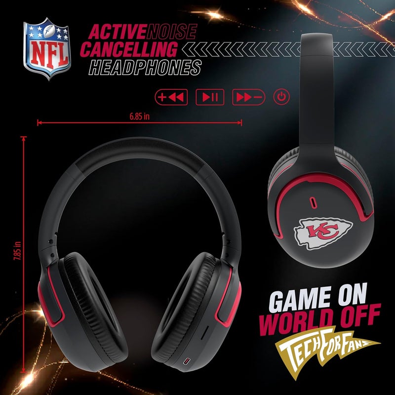 SOAR ‎ NFL Active Noise Cancelling Over The Ear Headphones, Houston Texans - Image 3